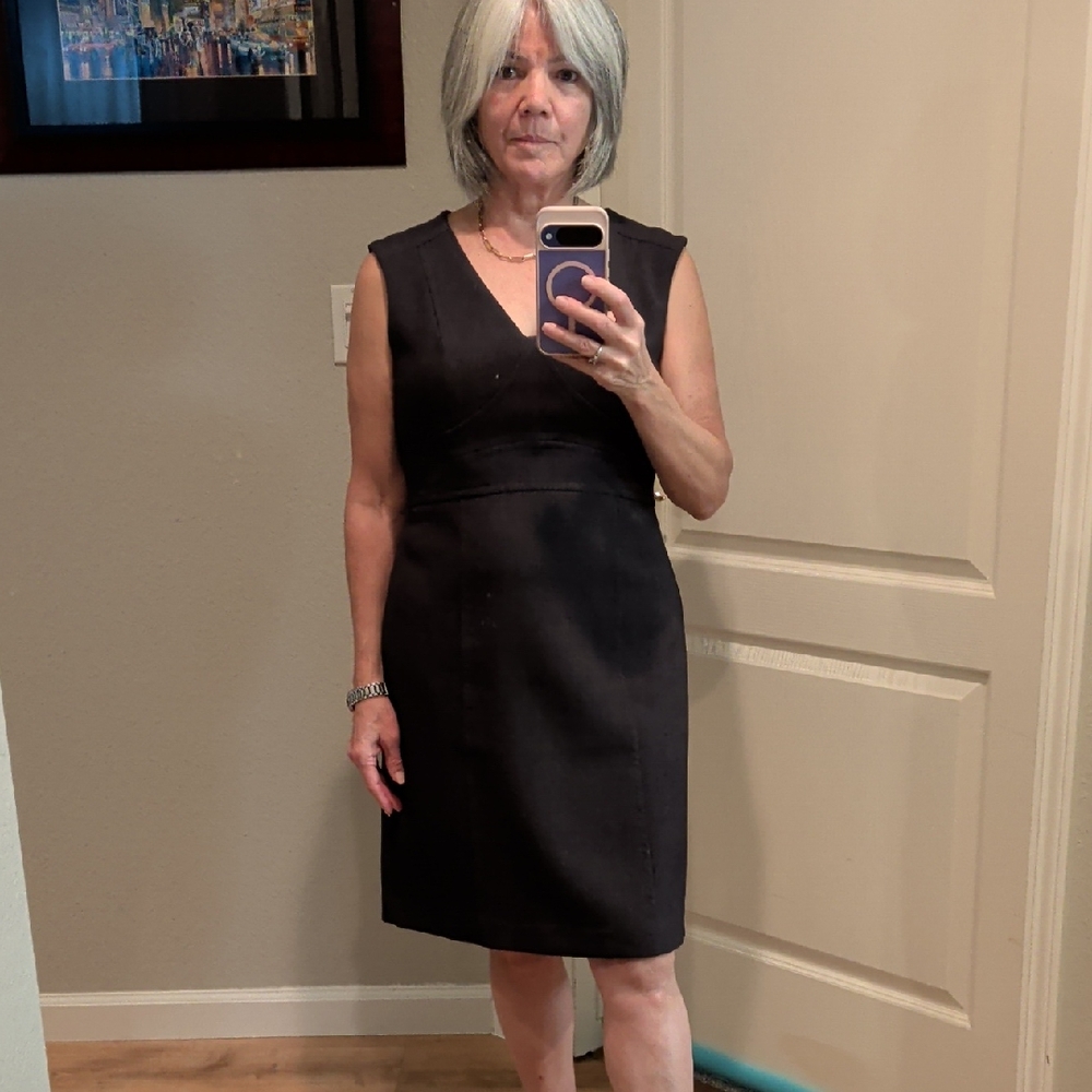Loft Charcoal/ dark Gray Sleeveless Dress, Size 8